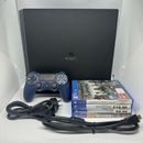 Sony PlayStation 4 PS4 Pro 1TB Console + Cords + Controller + 4 Games Tested