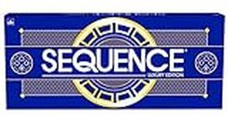 Sequence Luxury Edition - Stunning Set with Deluxe, Cushioned, Roll-Flat Game Mat - Amazon Exclusive by Goliath , Blue, 2-12 players