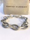 David Yurman Sterling Silver Oval Link Cable Chain Bracelet