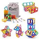 Tomons Magnetic Building Blocks Magnetic Tiles for Kids, Magnetic Blocks Stacking Blocks with Storage Bag - 36 PCS