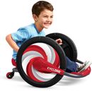 Cyclone Ride-on for Kids Spinning Arm Powered 16" Wheels 360-Degree Spins Red US