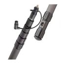 K-Tek KP20TA Mighty Boom 6-Section Graphite Boompole with Coiled Cable & Transmit KP20TA