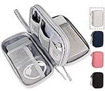 Waterproof Portable Electronic Organizer Bag Travel Accessories Universal Cord Storage Case for Charging Cable, Cell Phone, Power Bank, Kid’s Pens
