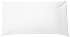 Amazon Basics - Funda de almohada de microfibra, 2 unidades, 50 x 80 cm - Blanco