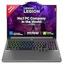 Lenovo Legion 5 Intel Core i7-14650HX 16" (40.64cm) WQXGA IPS 350Nits 165Hz Gaming Laptop (16GB/1TB SSD/Win 11/Office 2021/NVIDIA RTX 4060 8GB/100%sRGB/Alexa/3 Month Game Pass/Grey/2.3Kg), 83DG004SIN