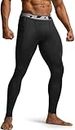 TSLA Men's UPF 50+ Compression Pants, UV/SPF Running Tights, Workout Leggings, Cool Dry Yoga Gym Clothes, Athletic Pocket MUP49-JPK Large