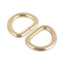 Metal D Ring 0.63"(16mm) D-Rings Buckle for Hardware DIY Gold Tone 100pcs