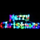 Merry Christmas LED Light Up Flashing Hanging Christmas Sign Indoor Outdoor UK