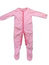 Baby Mädchen Schlafanzüge weiß & rosa Baumwolle rutschfester Fußabzieher Babygrown 