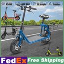 Seated Electric Scooter Adult Sports Electric Moped Commuter E-Scooter 450W US
