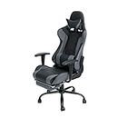 Takeda Corporation BK GMES-01 Gaming Chair with Reclining and Ottoman, W 27.6 inches (70 cm)