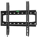 HOME VISION TV Wall Mount Fixed,Low Profile TV Mount,Wall Mount TV Bracket for Most 26-55 inch TVs with Max VESA 400X400mm up to 99lbs Fits 16'' Wood Studs,Quick Release Lock