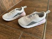 Zapatos Nike para niños pequeños talla 8C - gris, blanco y rosa