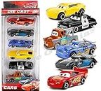 Kiddie Galaxia® Mini Metal Car for Kids,Pack of 6 Small Mini Racing Cars Suitable for Children 3-6 Years Old, Movie Vehicle Racing Cars for Kids - Multicolor