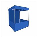 Ab Sab Canopy Foldable Marketing Tent for Advertisement Branding Promotion-(6x6x7ft, Blue)