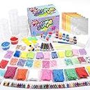 WINLIP Slime Supplies Kit, 80 Pack Slime Beads Charms Includes Floam Foam Beads, Fishbowl Beads, Glitter Jars, Slices, Pearl, Colorful Sugar Paper Accessories & Slime Tools For Diy Slime Making