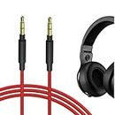 GEEKRIA Audio Cable Compatible with Beats Studio Pro, Studio 3, Studio 2, Studio, Solo 4, Solo 3, Solo 2, Mixr, Pro Headphones Cable, 1/8" (3.5mm) to 3.5mm Aux Replacement Stereo Cord (4 ft/1.2 m)