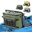 Yakhacker Kayak Cooler Bag, Waterproof Seat Back Cooler with Lawn-Chair Style Seats, Kayak Accessories Portable Ice Chest Cooler for Kayaking, Travel, Lunch, Beaches & Trips (Green)