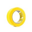 36mm x 50 Metre Q1 Painters Yellow Masking Tape Roll Painting & Decorating Premium masking for Car Body Spray Sharp Lines & No Paint Bleed with a rubber-base adhesive & 110°C Temperature Resistance