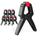 Nirox Set of 8 Spring Clips - Clamps with Large Span Width - High Clamping Force of The Spring clamp - Clamps with moveable Jaws - Tension Clamps