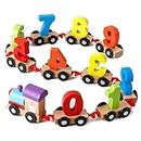 Wembley Wooden Puzzle Train Toys for Kids Set | Number for Kids Learning Educational Toys for 2 Years Old - Non Toxic BIS Approved Proudly Made in India