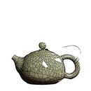 GIFYY Tea Kettle Tea Set Crackle Glaze Ge Kiln Longquan Celadon Ceramic Chinese Teapot Creative Porcelain Yixing Clay Antique Tea Pot Kettle (Color : Hortel�)
