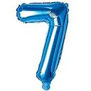 Shopperskart blue 32 inches 7 numbers shape large big foil helium balloons for party decorations in happy birthday anniversary office items materials set pack