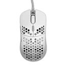 Gwolves Hati HTM Ultra Lightweight Honeycomb Design Wired Gaming Mouse 3360 Sensor - PTFE Skates - 6 Buttons - Only 61G (White)