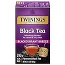 Twinings Blackcurrant Breeze Black Tea, 20 Count (Pack of 6), Individually Wrapped Tea Bags, Sweet, Tangy Taste, Caffeinated, Enjoy Hot or Iced