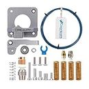 Upgraded 3D Printer Kit with Capricorn Premium XS Bowden Tubing, Upgraded Metal Feeder Extruder Frame,Pneumatic Couplers and Bed-Level Spring for for Ender 3/3 Pro/3 V2/5 CR-10 Series/10S/20/20 Pro