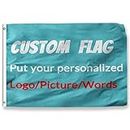 Bandera Personalizado Bandera Personalizadas con imagen/logotipo/texto Impresión personalizados a una cara/impresión a doble cara, varios tamaños disponibles