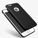 Avzax® Back Cover for Apple iPhone 6S Plus Auto Focus Leather Textured Soft Back Cover for Apple iPhone 6S Plus (Black)