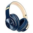 DOQAUS Bluetooth Headphones Over Ear, Bluetooth 5.3 Wireless Headphones, 90Hrs Playtime, 3 EQ Modes, Foldable Headphones Wireless with Mic, Soft Memory Protein Earpad, Wired Mode for Phone/PC/Travel