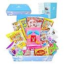 Japanese Snacks & Candy Box w/English Pamphlet 20 Pieces Dagashi, Sweets, Snacks, Candy, Gum