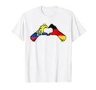 Ecuador Deutschland Flagge - Ecuadorian Deutschland Herz T-Shirt