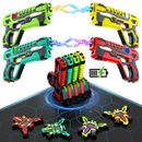 Rechargeable Laser Tag Guns Set 4 Player Packs with Vests Outdoor Toys for Kids