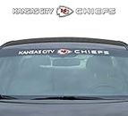 NFL - Kansas City Chiefs Sun Stripe Windshield Decal 3.25 in. x 34 in.