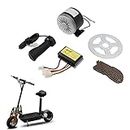 Electric Scooter Motor, DC 12V 250W 2750RPM High Speed Go Kart Motor Kit with Controller, 72 Teeth Chain Wheel, 46 Links Chain and Throttle Grip Brushed Speed Motor for DIY Part, Ebike, Motorcycle