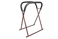 K Tool International 79755 Automotive Fender Stand for Garages, Repair Shops, and DIY, 31" x 36" x 41", 750 lbs. Capacity, Adjustable, Padded, Powder-Coated Tubular Steel, Non-Skid Feet, Red/Black