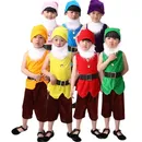 Karneval Cosplay Kleidung Weihnachten Leistung sieben Zwerge Kostüm für Kinder Weihnachts kostüme