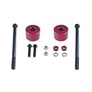 DEWHEL Red Billet Aluminum Differential Drop Spacers For 1995-2007 Toyota Tundra Tacoma Sequoia 4WD Lifted Trucks Front Diff Drop Kit