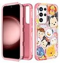 Lupct for Samsung Galaxy S21 Ultra 5G 6.8" Heavy Duty Phone Case for Girls Kids Women Girly Cute Cartoon Cool Hard Triple Layers Military Full Body Cover Drop Protective Cases for Galaxy S 21 Ultra Dy