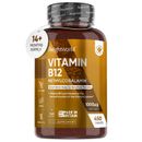 Vitamin B12 - 450 Tablets - Immune system, tiredness & fatigue - 1+ year supply