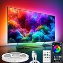 Maylit ICRGB TV LED Backlight, App Control LED Lights for 37-70in TV/Monitor, Music Sync Color Changing TV LED Strip Lights for Home Decor, USB Powered Gaming Accessories Lights for Bedroom Room Decor