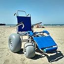 Ultimate SandCruiser Beach Wheelchair Beach Accessibility Balloon Tyres Off-Road All-Terrain WheelEEZ Mobility Aid