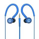 Audio-Technica COR150IS BL Sonic Sport in-Ear Wired Earphone with HD Sound 8.5mm Powerful Drivers Sound Isolation & in line Controls with Mic (Blue)