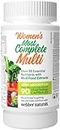 Webber Naturals Most Complete Multi For Women, 90 Capsules, One-Per-Day, Over 55 Vitamins, Minerals, and Whole Food Fruit and Vegetable Sources per Capsule, Vegetarian