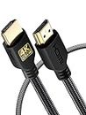 PowerBear 4K HDMI Cable 3 ft | High Speed, Braided Nylon & Gold Connectors, 4K @ 60Hz, Ultra HD, 2K, 1080P & ARC Compatible | for Laptop, Monitor, PS5, PS4, Xbox One, Fire TV, Apple TV & More