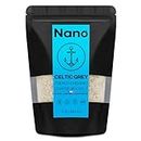 NANO Celtic Grey Sea Salt Organic, Coarse 82 MINERALS | 1 lb (454g) Resealable Bag | Additive & Microplastic Free, Low in Sodium | Perfect for Hydration, Cooking, Baking & Seasoning