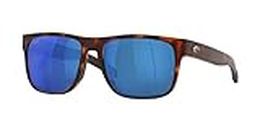 Costa Spearo 580P Sonnenbrille, polarisiert, matt, Tortiose, blaue Gläser